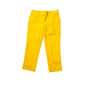 LOFT Marisa,‎ The Riviera Pant, Yellow, Cropped, Career, Women's, Size 4P